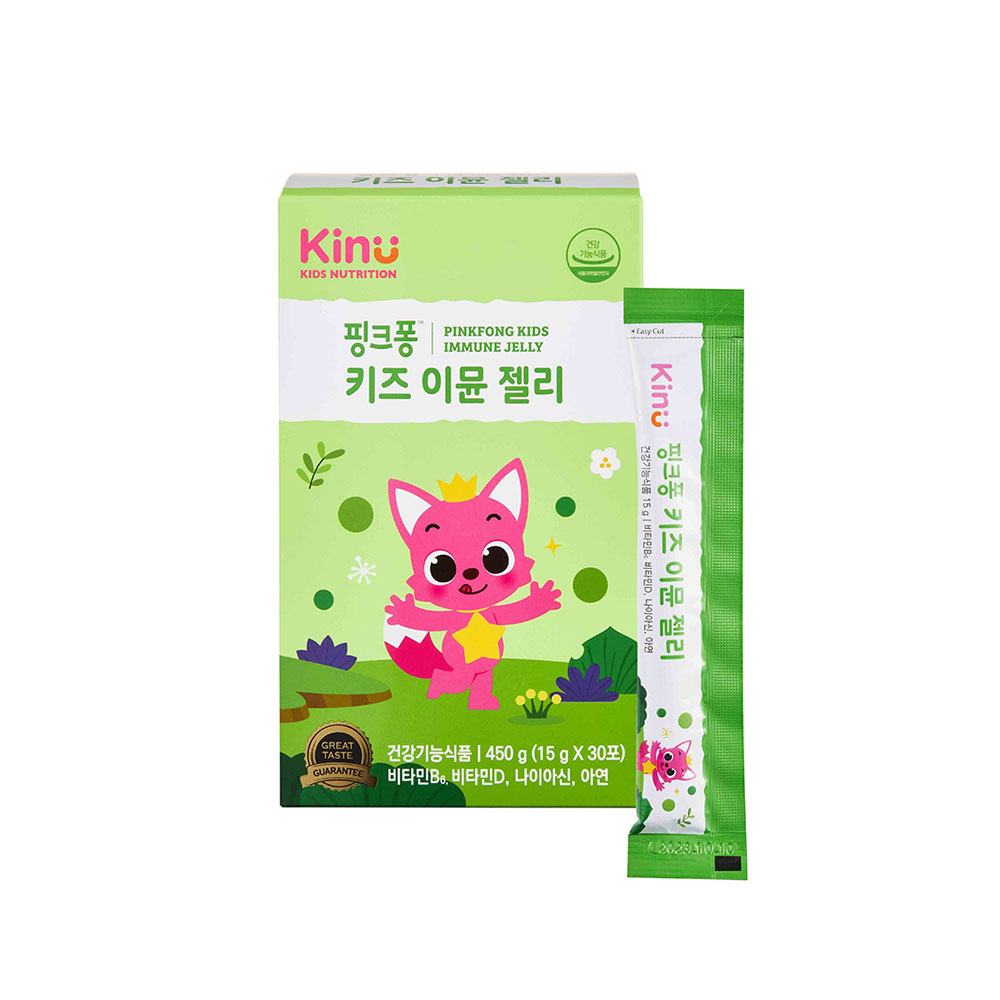 [키누] 핑크퐁 키즈 이뮨 젤리 [30포 30일분]